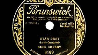 Video thumbnail of "1931 Bing Crosby - Star Dust"