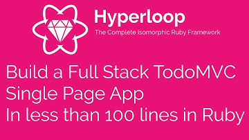 A complete Todo App in less than 100 lines of code in Ruby with Hyperloop !