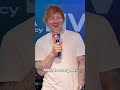Find out what #JungKook from #BTS asked #EdSheeran  #audacycheckin #kpop #pop