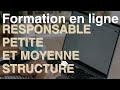 Formation en ligne responsable de petite et moyenne structure chez audeo