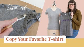 Tutorial: How to Copy Your Favorite T-shirt (Without Cutting it Apart)