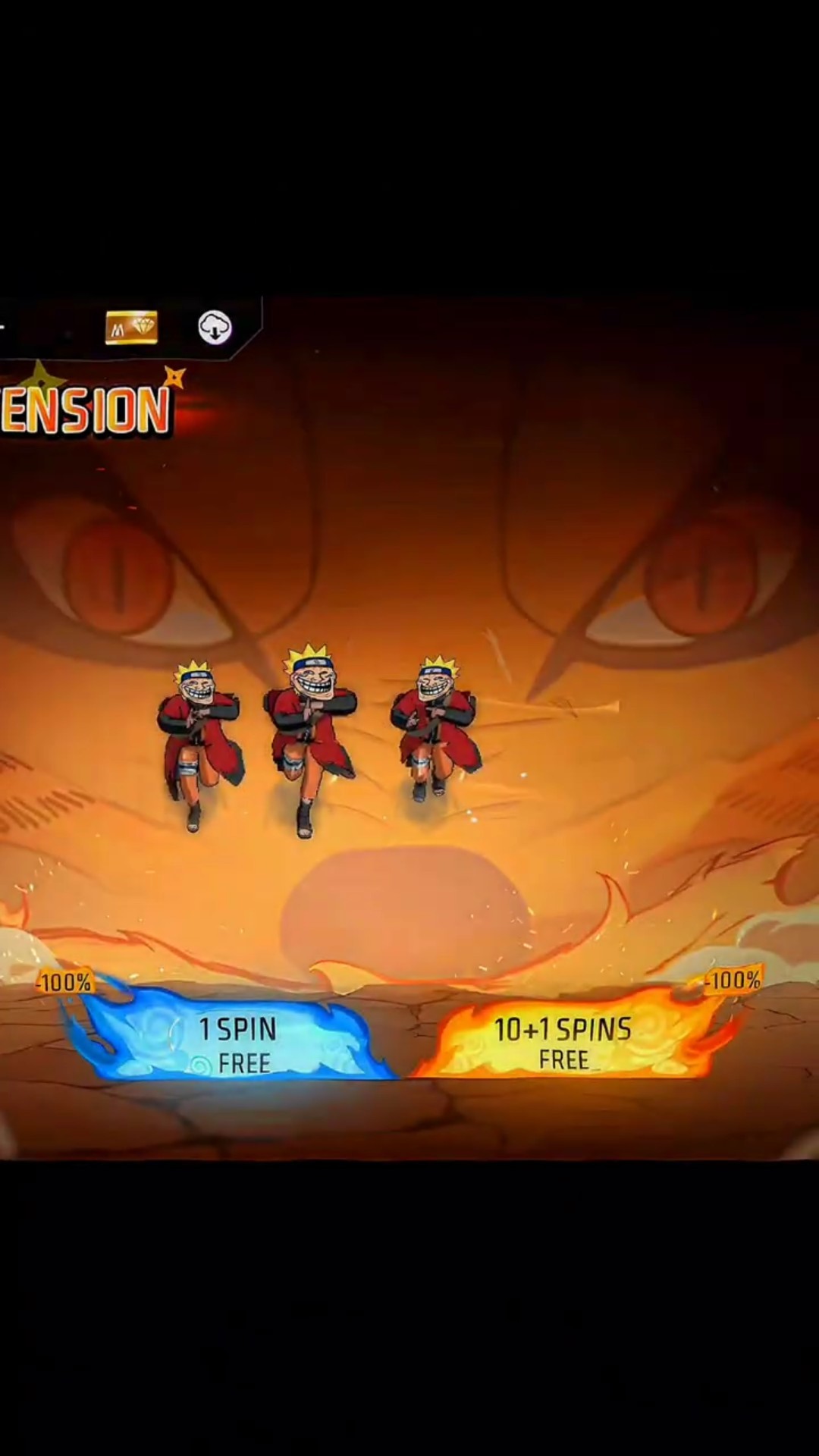 NARUTO ASCENSION UNLIMITED FREE SPIN GLITCH ?☠️...