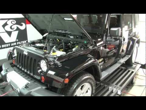 2007-2011 Jeep Wrangler  V6 K&N Air Intake Installation - YouTube