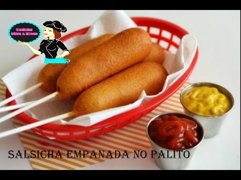 Como Fazer Salsicha Empanada NO palito, Fácil, Fácil e Deliciosa