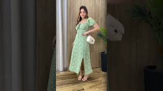 Inspirem-se com esses lindos Vestidos Midi, Perfeita modelagem,  e cores incríveis!#me siga e curte!