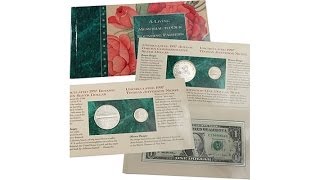 1997 Botanic Garden 3piece Coin and Currency Set