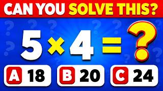 Math Quiz Challenge๐ง | Can You Solve These Multiplication Questions