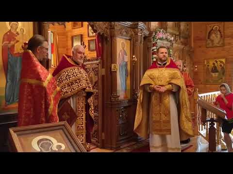 Престольный праздник в храме святого великомученика и целителя Пантелеимона в Тарховке. 9.08.2018.