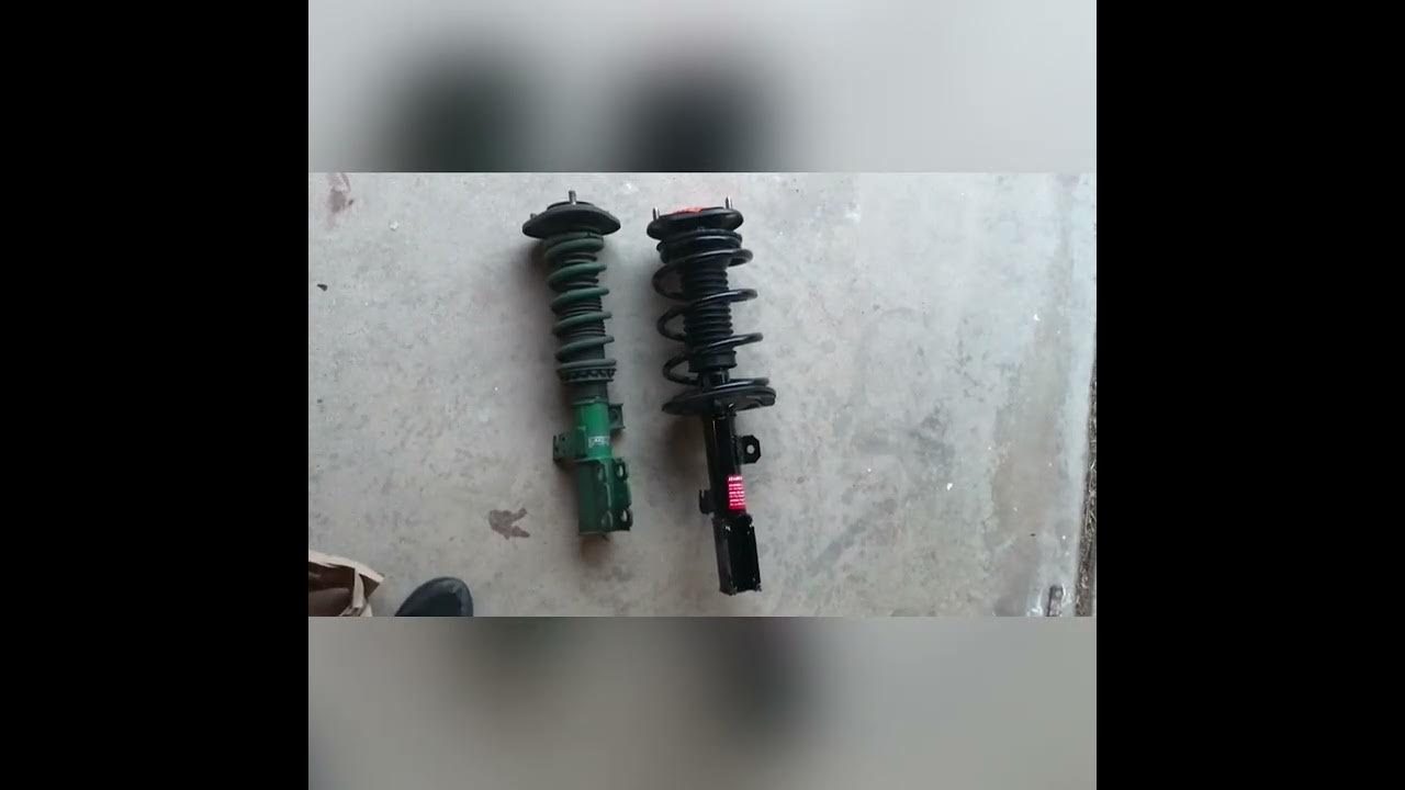 Scion tc 0510 replacing coilovers back to OEM style struts. Front and