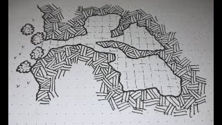RPG Map Drawing Tutorial - simple caves