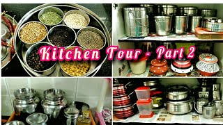 Kitchen Tour with Organization tips - Part 2 | My Kitchen Tour in tamil | என் சமையலறை சுற்றுப்பயணம்