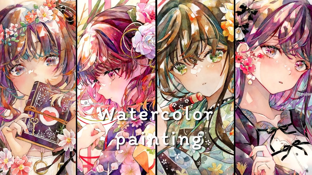 【アナログイラスト】透明水彩さくさくメイキング