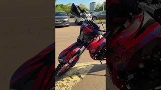 Кроссовый мотоцикл PROMAX INFERNO 380 4V 6G в красно-синем цвете🚀🔥
