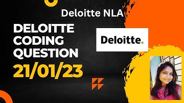 Deloitte Coding Question || 21/01/23 || Latest Coding Question || In JAVA
