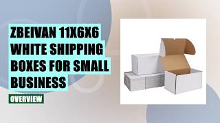 ZBEIVAN 11x6x6 White Shipping Boxes Review
