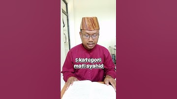 Hadits Nabi 5 Kategori Mati Syahid #shorts #hadis