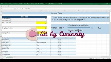 What is Compa Ratio, How to calculate compa ratio in excel for employee data PART 2