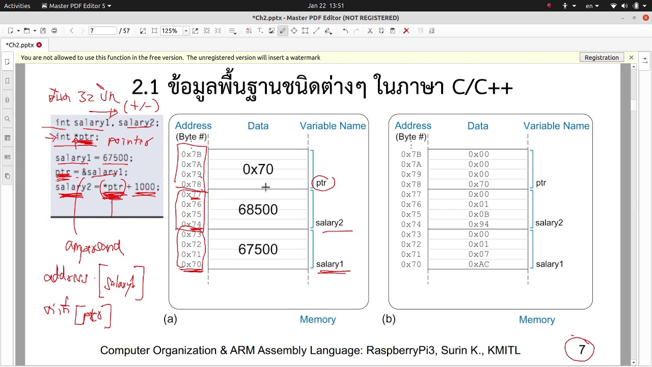 integer แปล  2022 Update  ComOrg Ch2 Slide7 รอบ 2