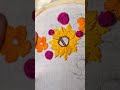 Very Simple Hand Embroidery #embroidery #shorts #youtubeshorts #flowers