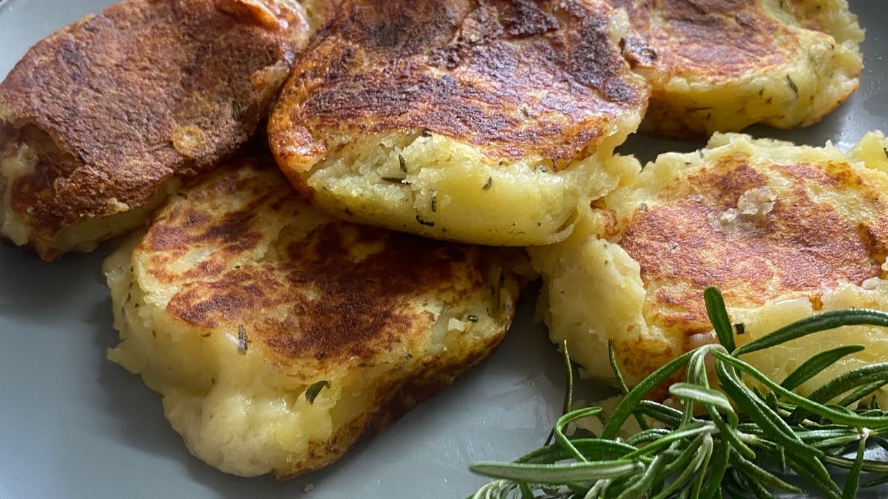 Potato burger meat free! 4 ingredients.