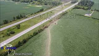 Incredible ground scouring from the Webberville tornado 8/24/23