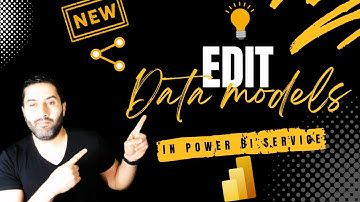 Edit data models in the Power BI service