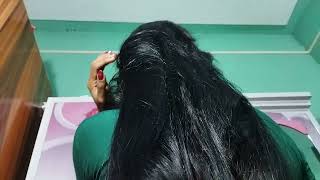 Black And Sinning Long Hair Bun Drop Long Hair Play For Girl 