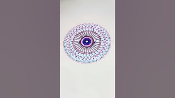 Geometric Spirograph Wonders: Crafting Relaxing Art Creations! #satisfying #art #spirograph #shorts