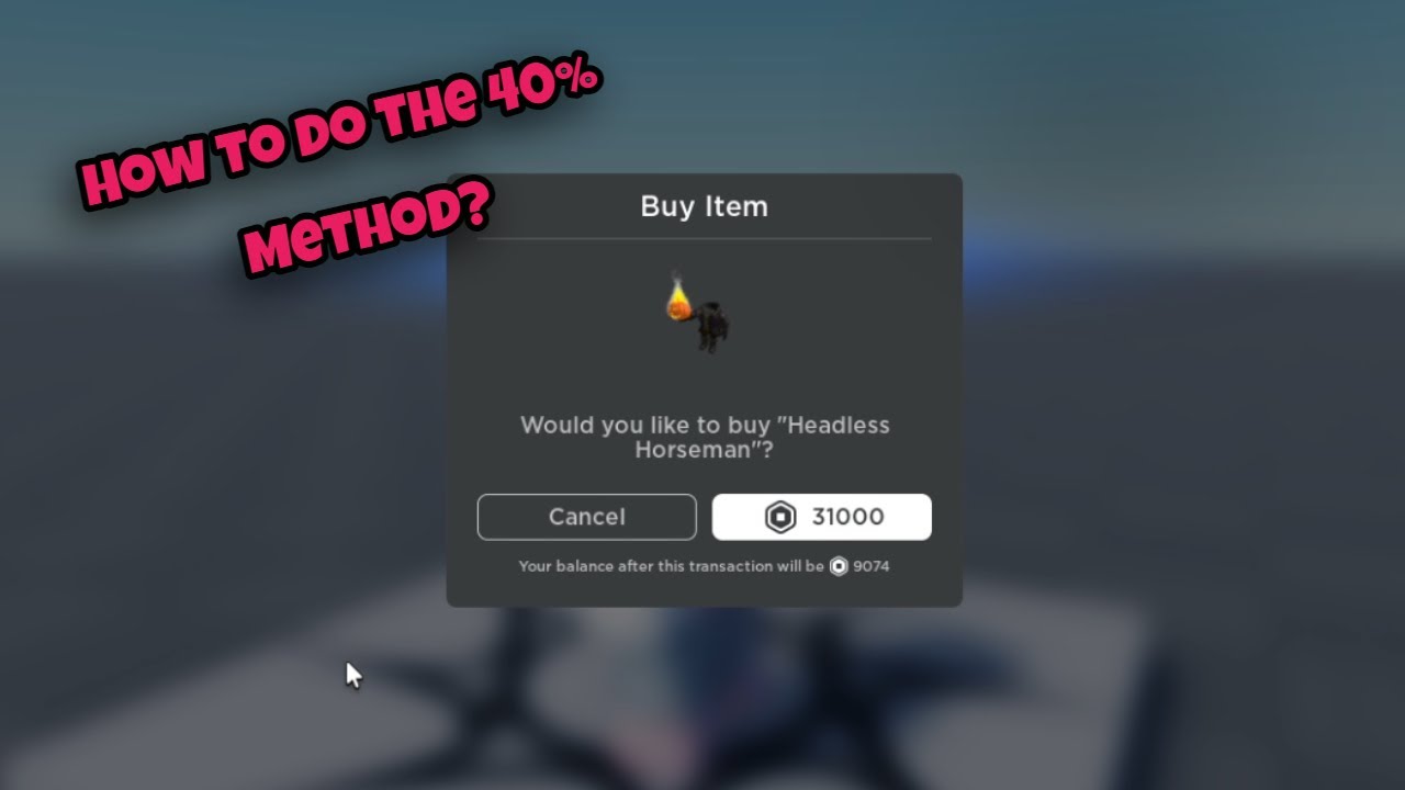 How To Get 40% Off Any Roblox Item 