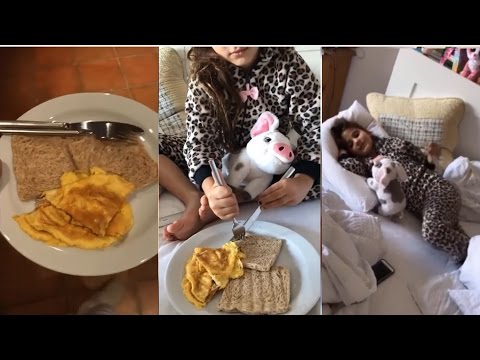 شاهد جويل تحضر الفطور إلى سرير ابنتها و تلقبها بالأميرة