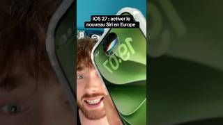 Activer le nouveau Siri en Europe #apple #ios27 #iphone #astuce