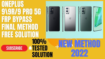 OnePlus 9/9R/9 Pro Frp Bypass/Reset Google Account Lock | OnePlus 9/9R/9 Pro Frp Unlock 100% Free