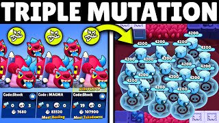 Triple same Brawler Mutations Torture in HotZone 😨#mutations