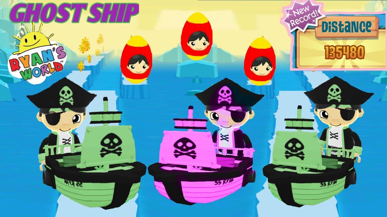 Egg Surprise || Tag with ryan - Dark Seas Ryan in Ghost Ship New Color || Mirror Android Play ||