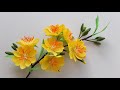 Cách Làm Hoa Mai Bằng Giấy Nhún / Paper Flower / Góc nhỏ Handmade