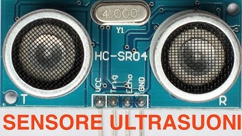 Misura della distanza con sensore ad ultrasuoni HC-RS04