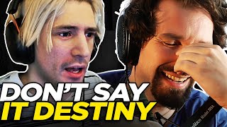 xQc Confronts Destiny On His Recent N Word Usage