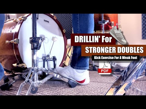Stronger Doubles For Weak Feet! 👟- Drill Exercise For Ok Drummers (w/pdf)