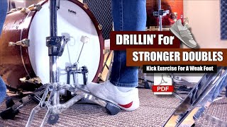 Stronger Doubles For Weak Feet! 👟- Drill Exercise For OK Drummers (w/PDF)