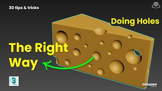 Creating Holes Done the Right Way Boolean