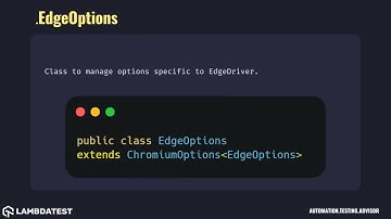 org openqa selenium edge EdgeOptions with examples