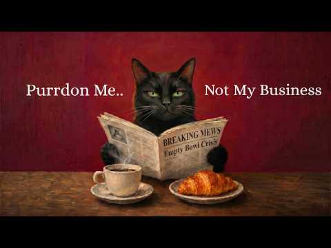 Purrdon Me.. Not My Business 🐾 Vintage Noir Jazz (1940s Café Jazz for Quiet Mornings & Detachment)