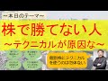 あなたの株で勝てない原因はテクニカル分析なのです
