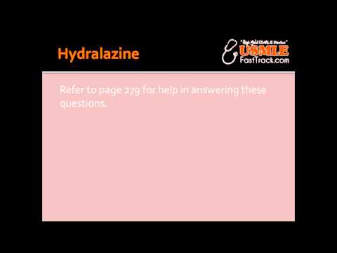 Hydralazine - Mechanism Of Action, Clinical Use & Toxicity