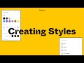 Tutoriel figma cration de styles