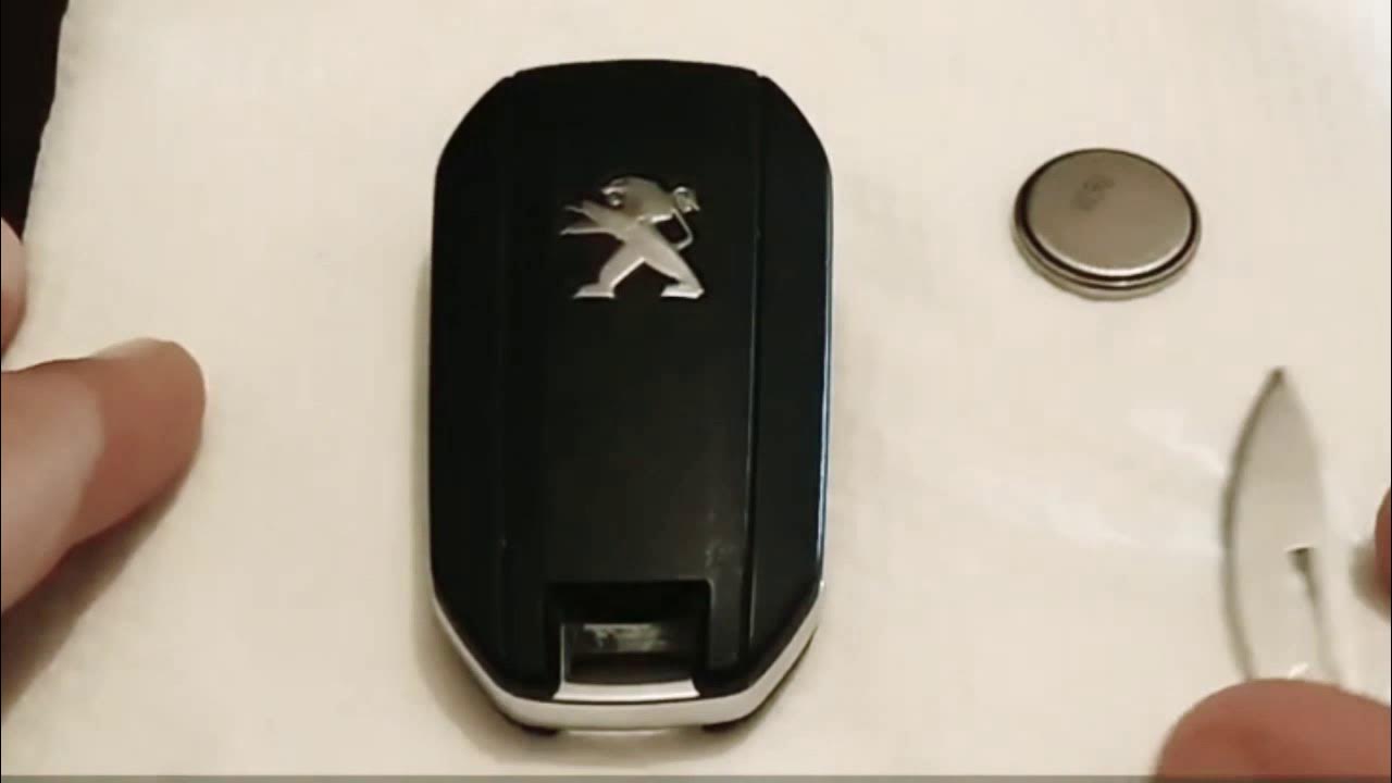 طريقة تغيير بطارية مفتاح السيارة (PEUGEOT & CITROËN) YouTube