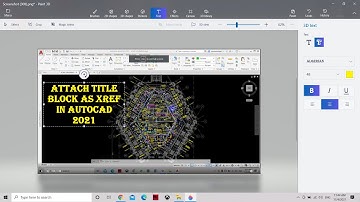 Attach Title Block as XRef in Autocad 2021