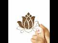 #short/Easy Beautiful Lotus Flower Design Elements(Subscribe Please🙏) @MehandibyReena #hennaart