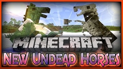 MineCraft | 1.7.4 | Undead Skeleton Horses Spawning! Must See!