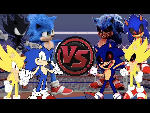 SONIC vs SONIC.EXE: ALL ROUNDS! (Sonic The Hedgehog Cartoon Rap Battle) | CARTOON RAP ATTACK! class=